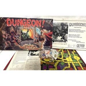 Dungeon! Fantasy Board Game TSR Wizards Monsters Treasure  1980 Mostly Complete